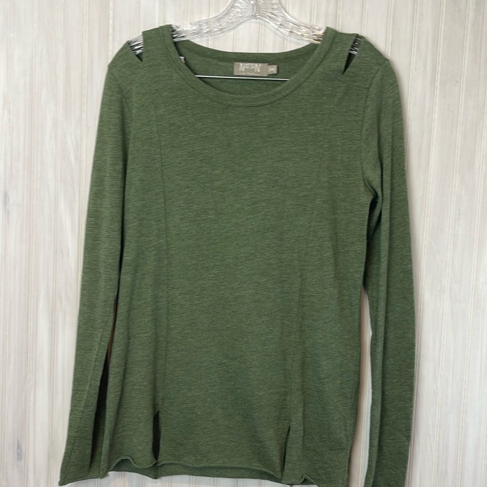 NATION LTD LONG SLEEVE TEE CUTOUTS XS